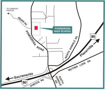 alt="Map of Ponderosa High School"